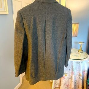 Classic lined wool hip length jacket